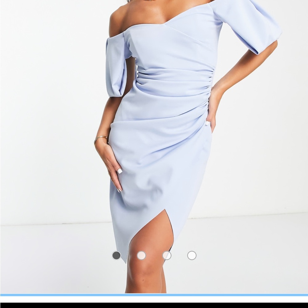 ASOS Strapless Light Blue Dress